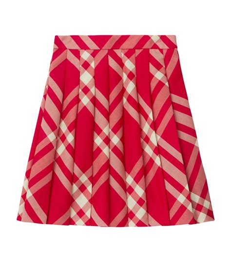 burberry skirt kid|burberry check wool pleated skirt.